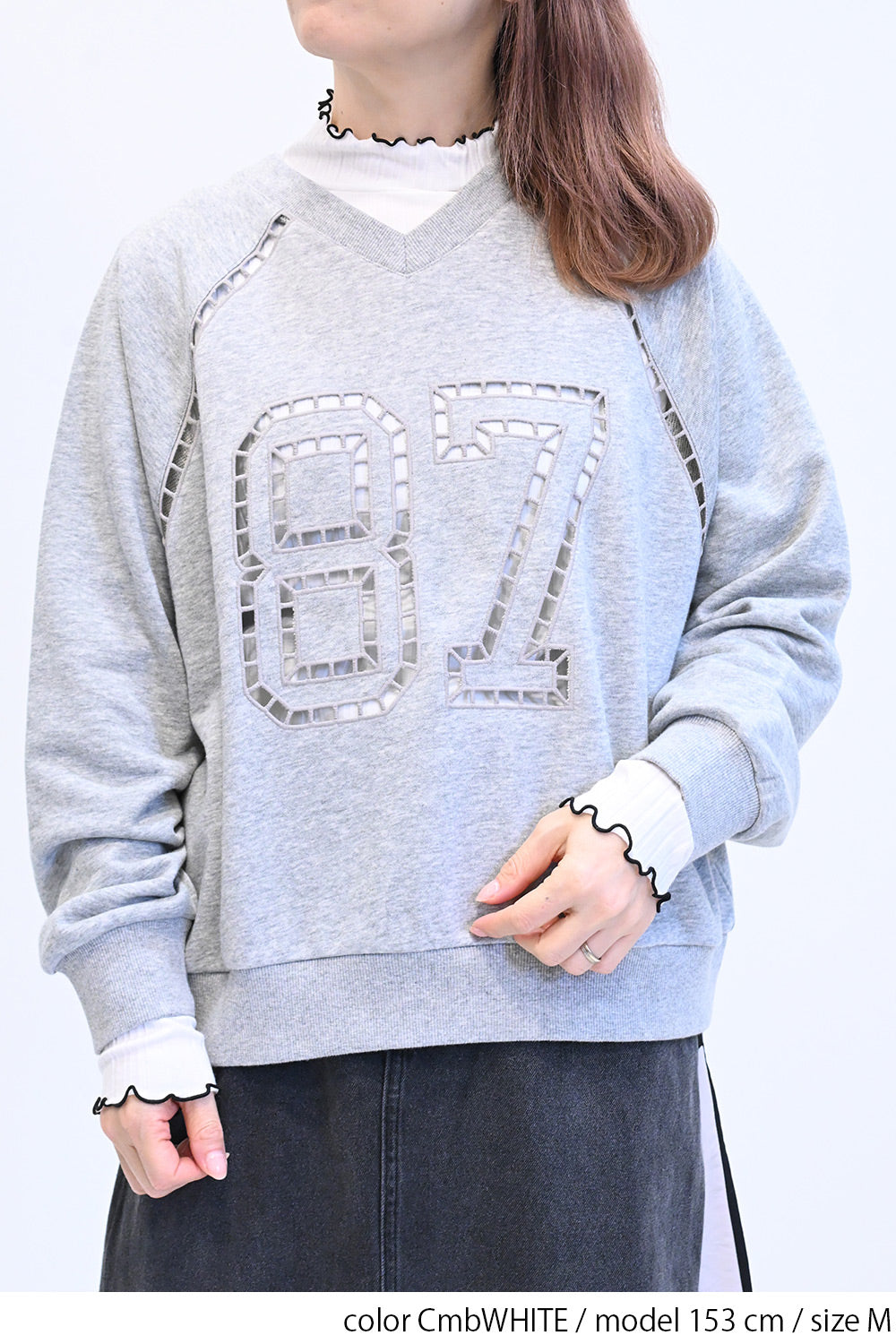 ≪SALE≫Turtleneck Ribbed Cut-and-Sew