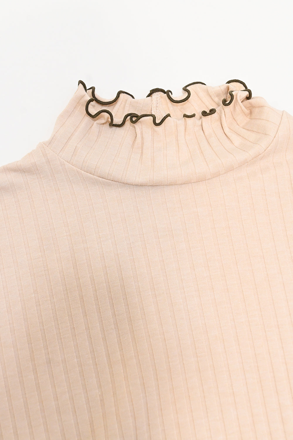≪SALE≫Turtleneck Ribbed Cut-and-Sew