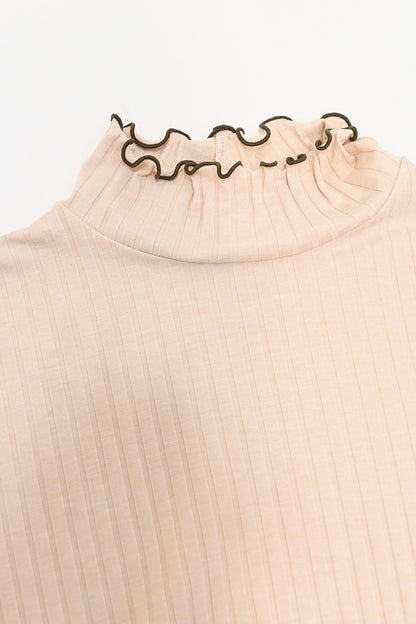≪SALE≫Turtleneck Ribbed Cut-and-Sew