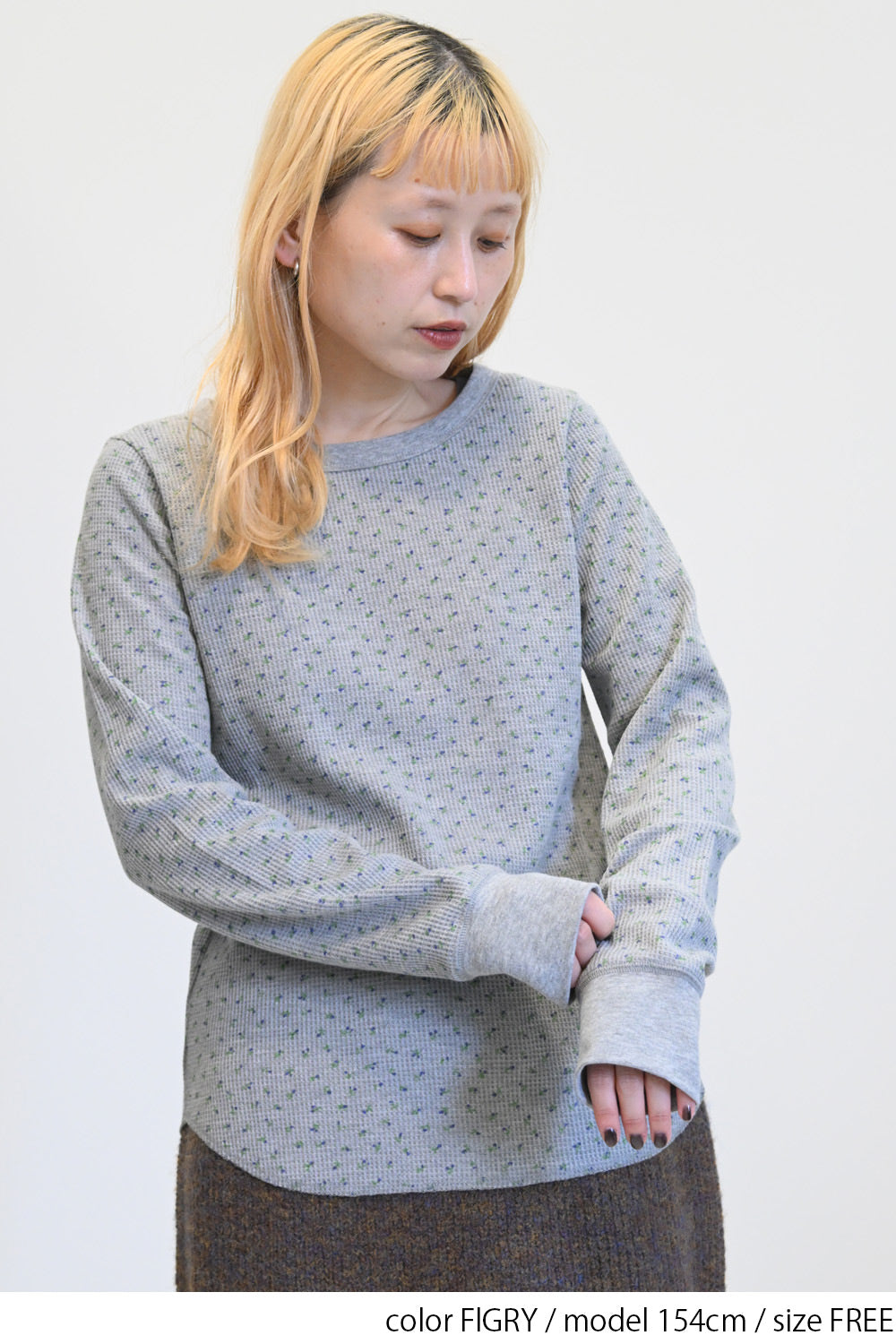 DECO depuis 1985 花柄サーマルトップス DECO depuis 1985 花柄サーマルトップス DECO depuis 1985 花柄