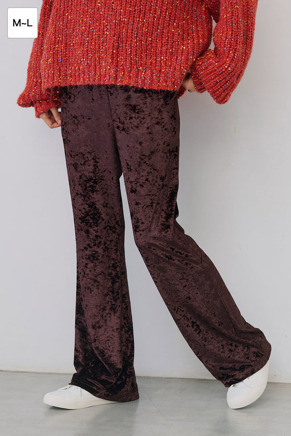≪SALE≫Velour Flare Pants