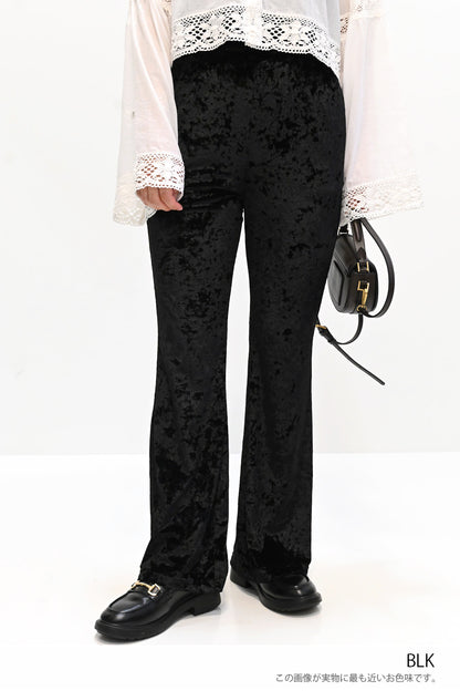 ≪SALE≫Velour Flare Pants