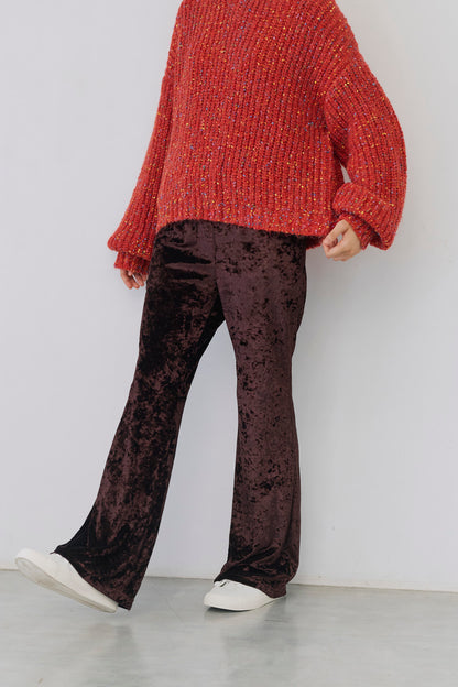 ≪SALE≫Velour Flare Pants