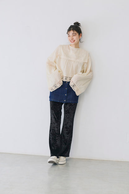 ≪SALE≫Velour Flare Pants