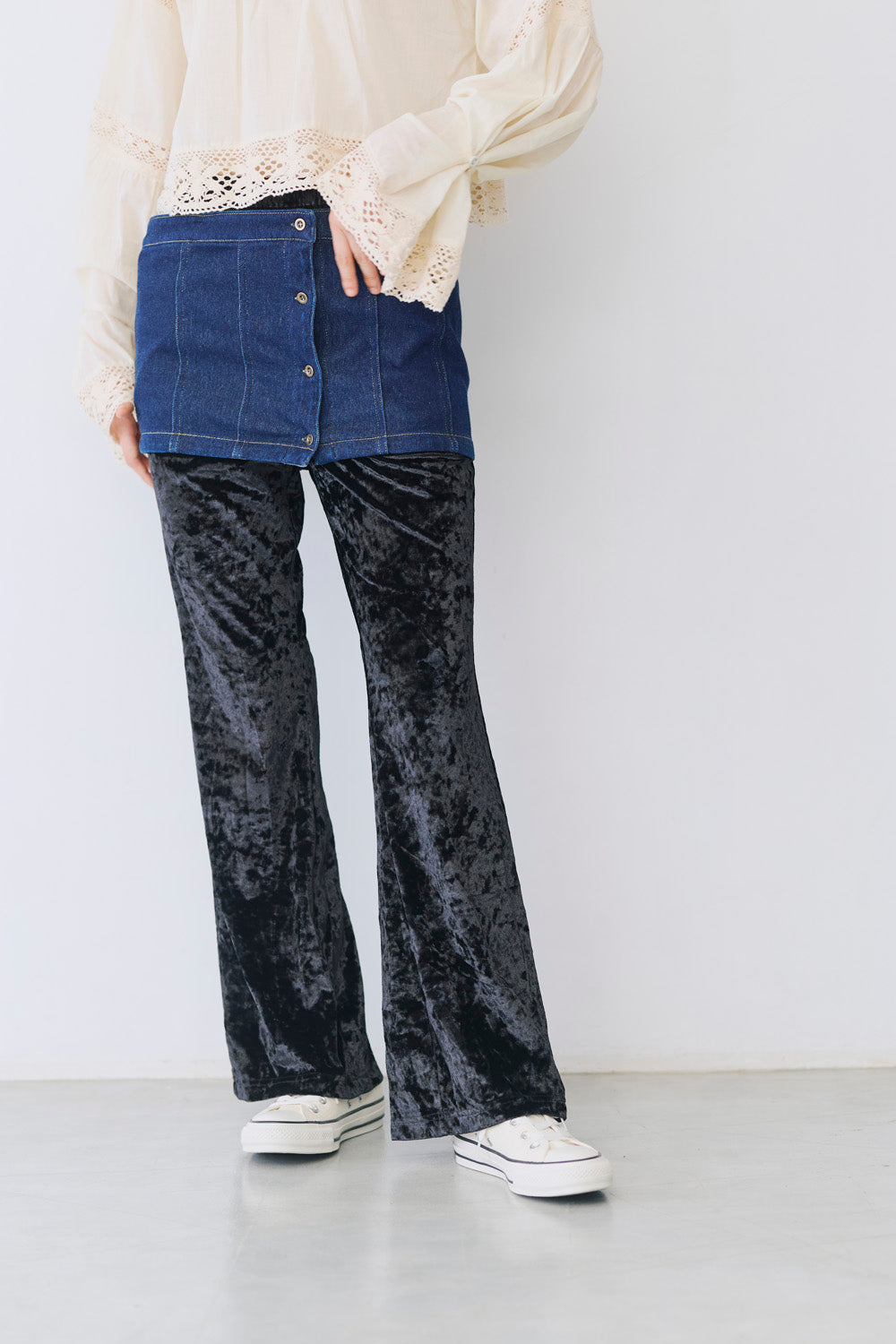 ≪SALE≫Velour Flare Pants