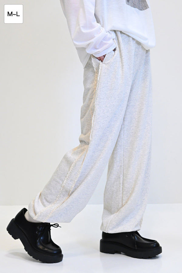 ≪SALE≫Side Lace Sweatpants