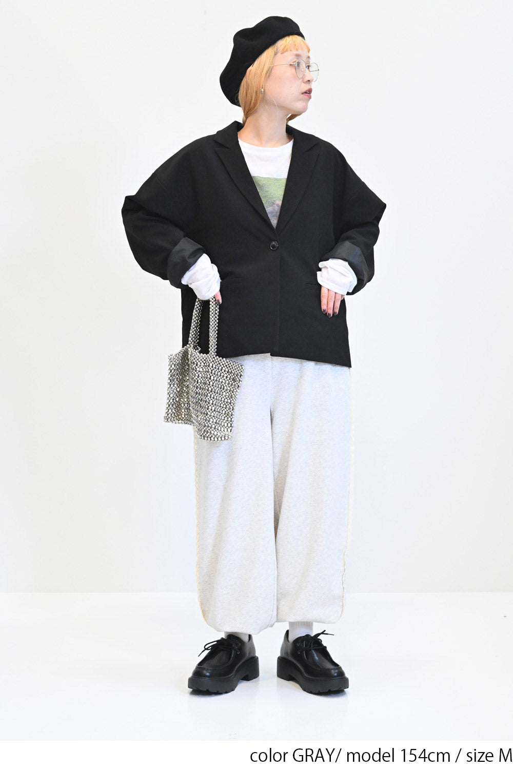 サイドレーススウェットパンツ