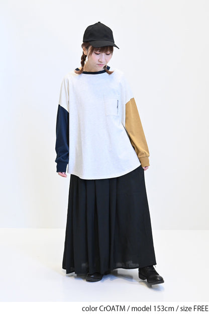アシメバックプリントチュニック