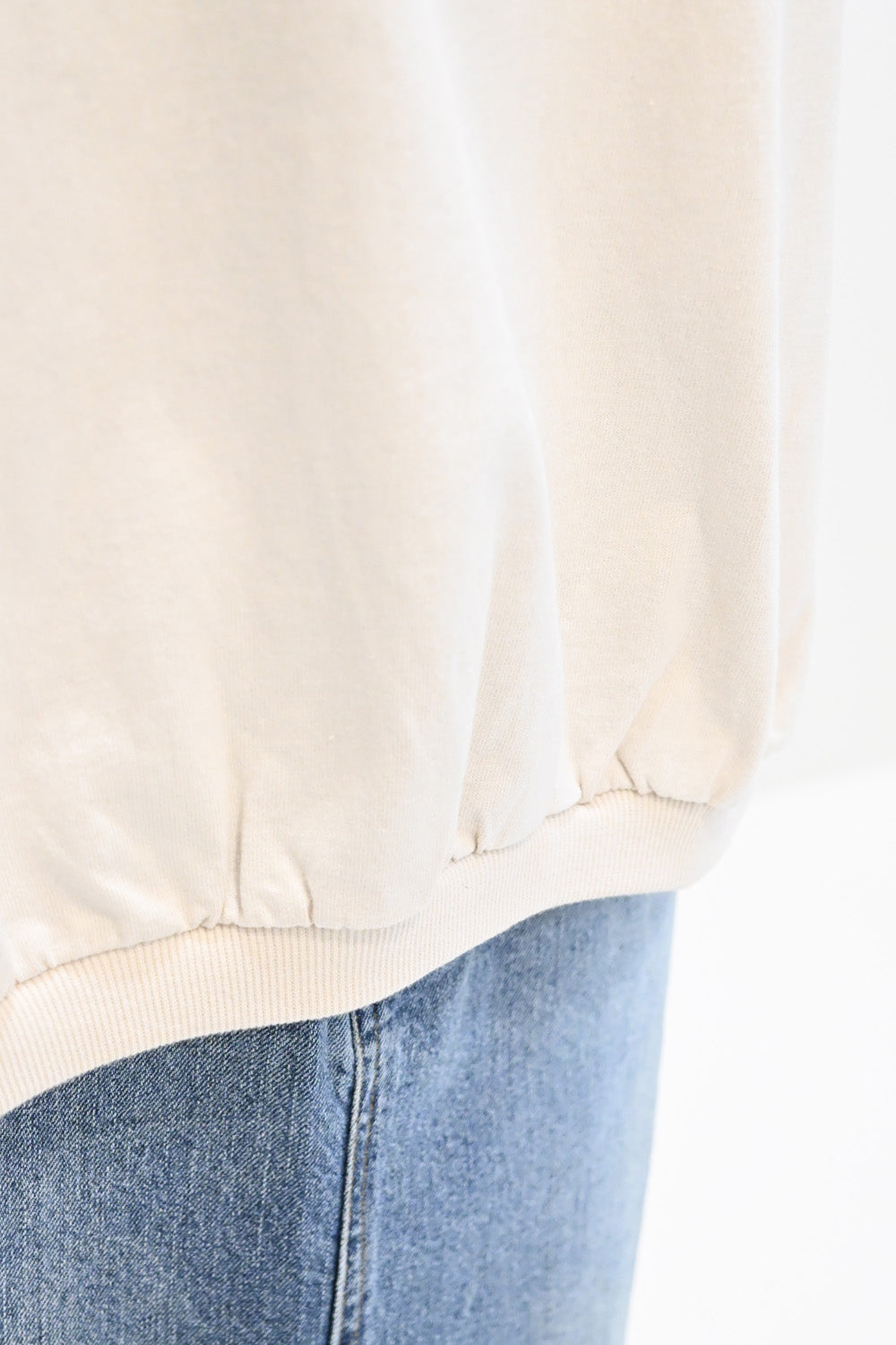 ≪SALE≫ Gathered Hem Long Sleeve Heart Pocket Pullover