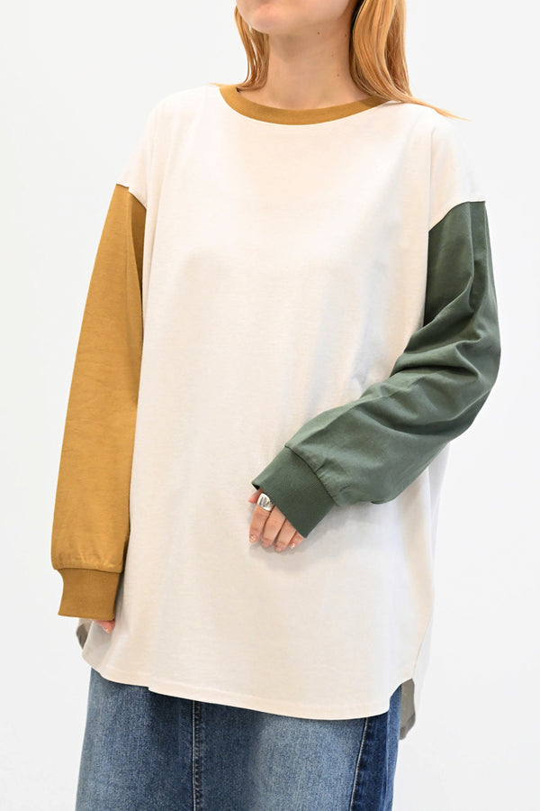 ≪SALE≫ Rounded Hem Long Sleeve Tunic
