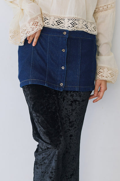 2way denim vest
