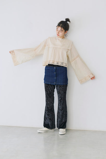 2way denim vest