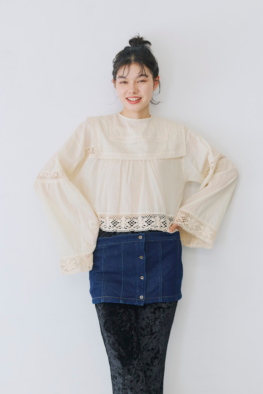 2way denim vest