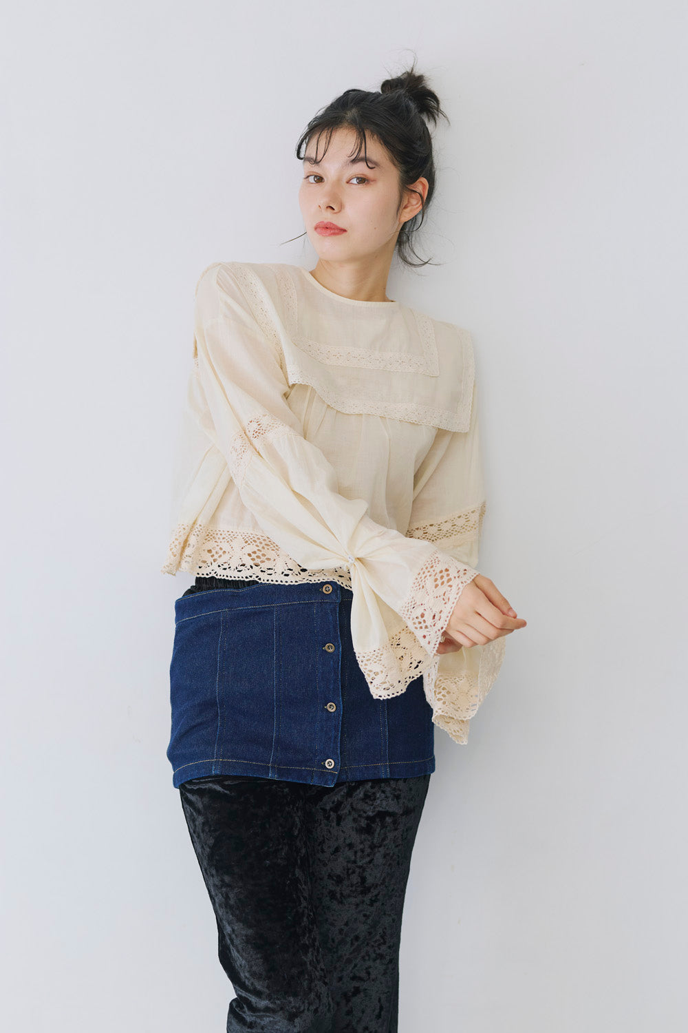 2way denim vest