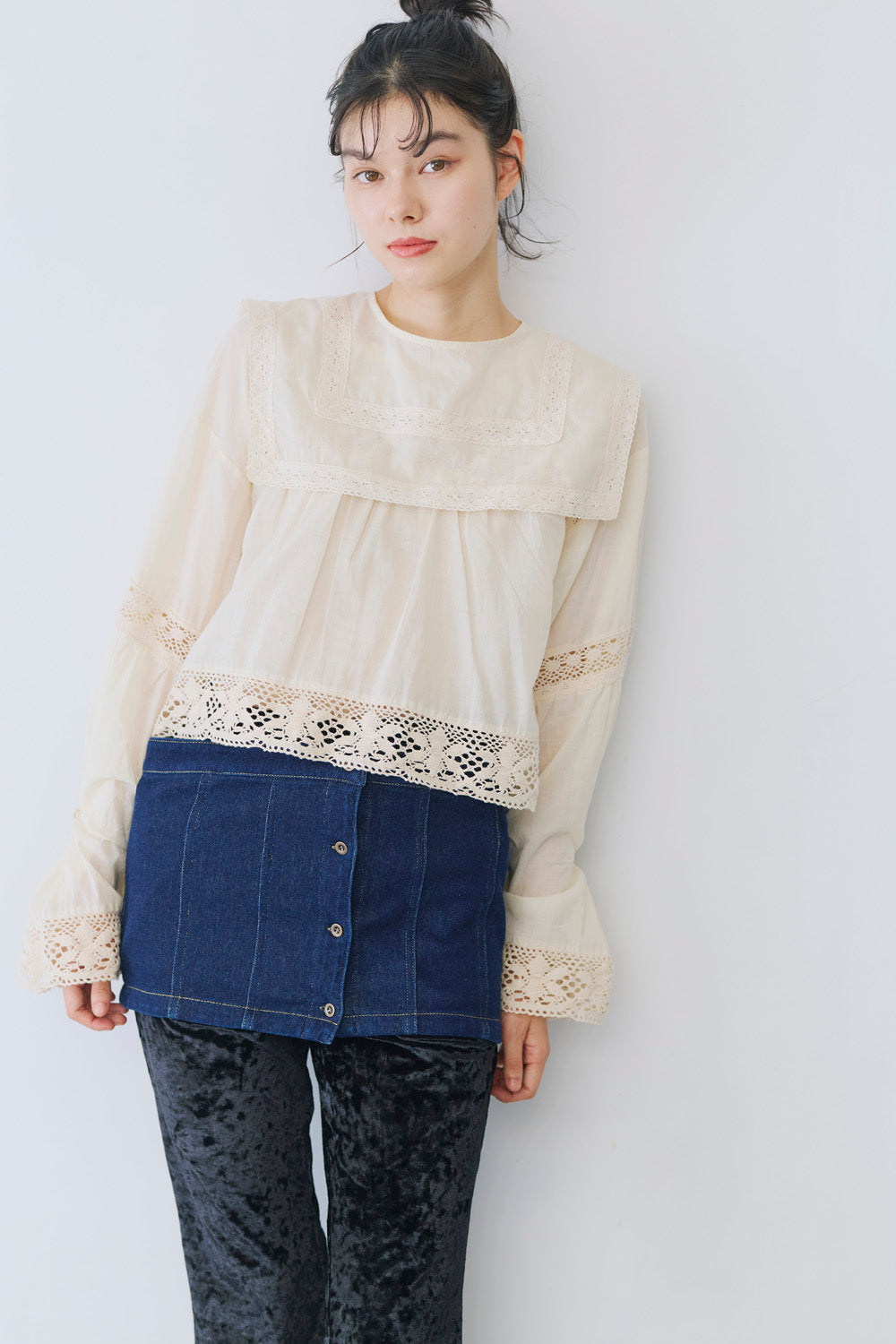 2way denim vest