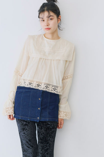 2way denim vest