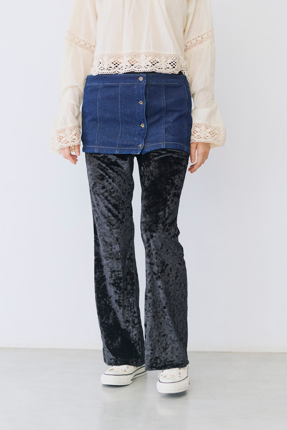 2way denim vest
