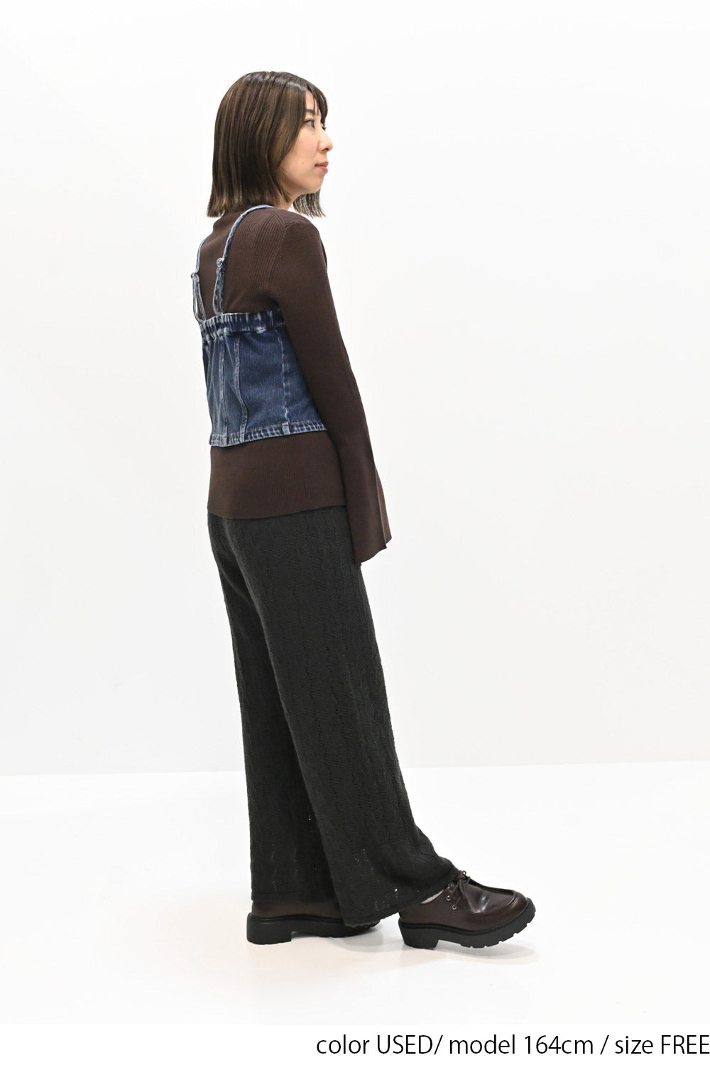 2way denim vest