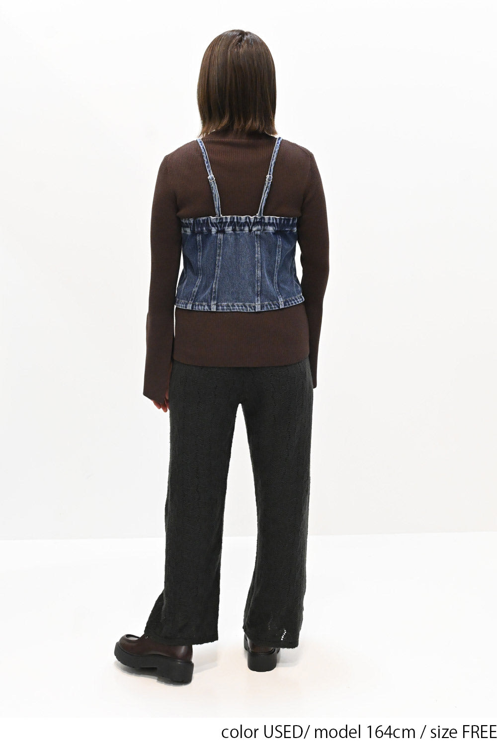 2way denim vest