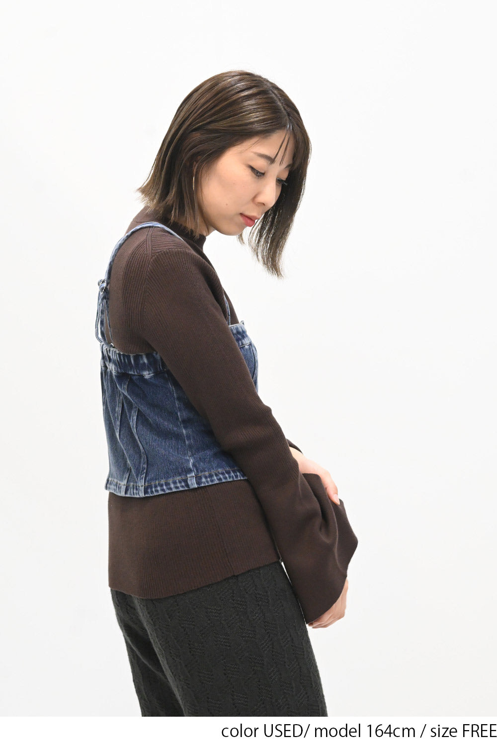 2way denim vest