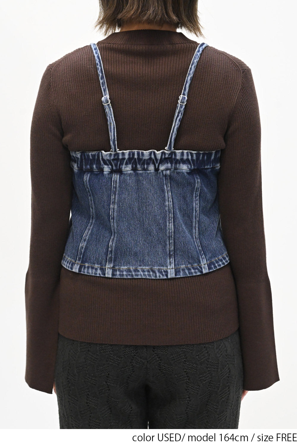 2way denim vest