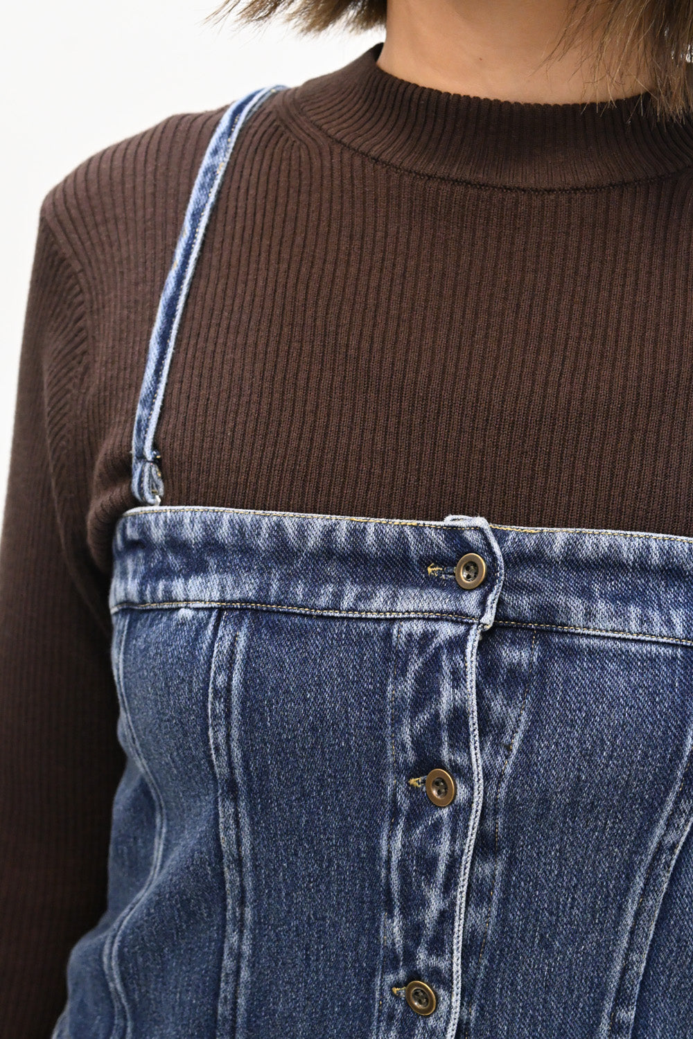 2way denim vest