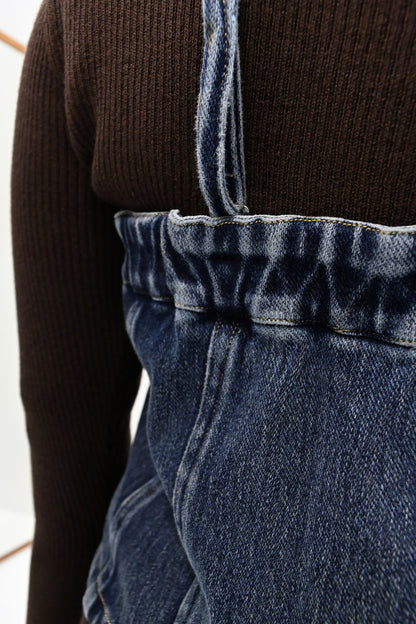 2way denim vest