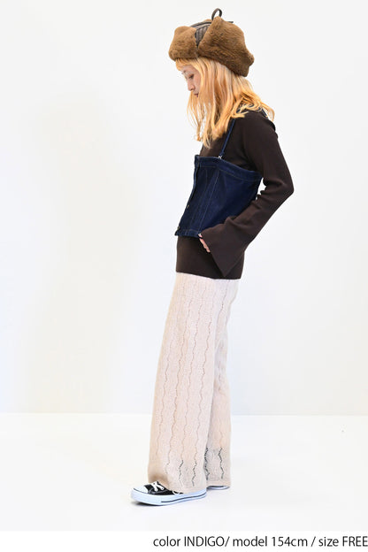 2way denim vest