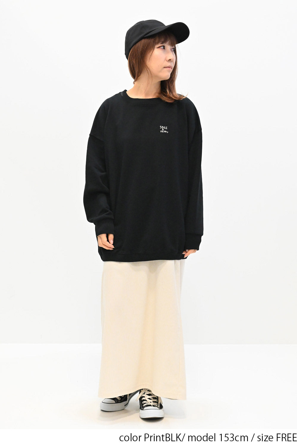 ≪SALE≫ロゴハート刺繍ゆったりプルオーバー – HEART MARKET