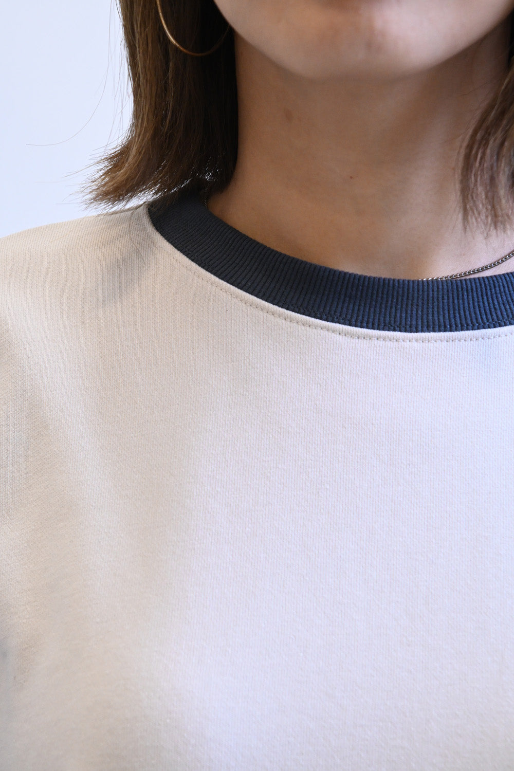 ≪SALE≫Vertical Logo Sleeve Embroidery Pullover