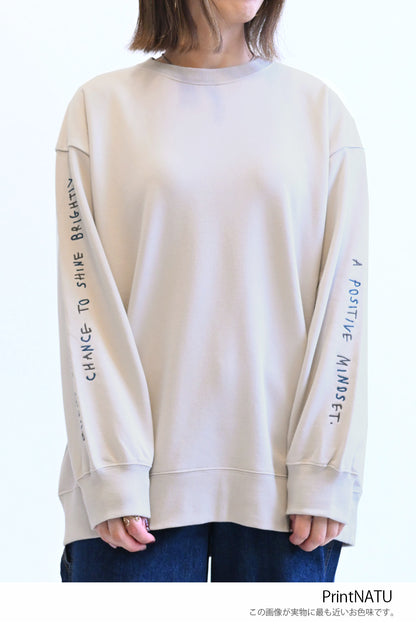 ≪SALE≫Vertical Logo Sleeve Embroidery Pullover