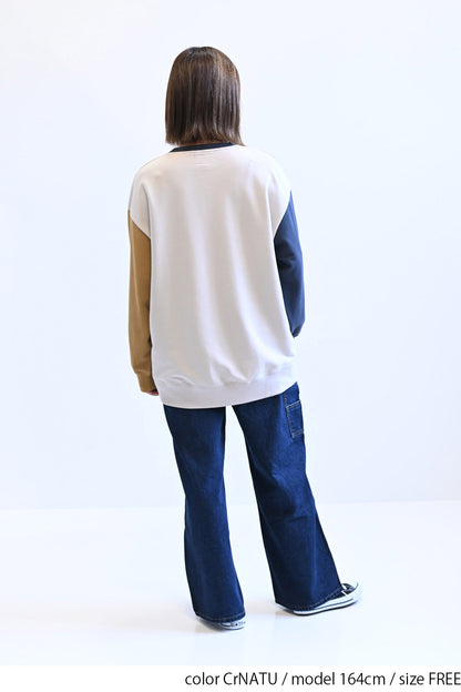 ≪SALE≫Vertical Logo Sleeve Embroidery Pullover