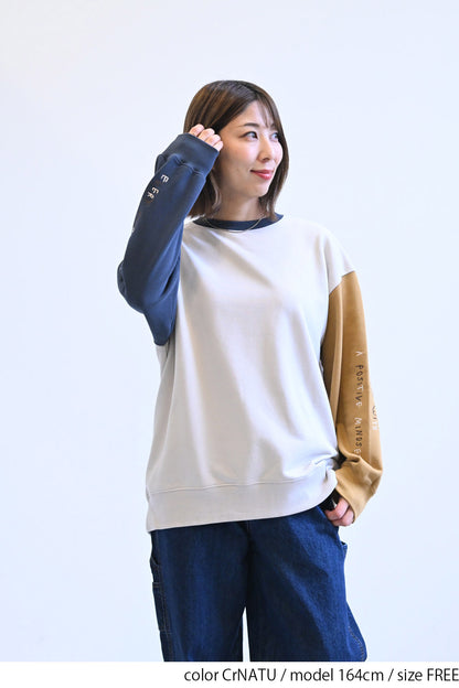 ≪SALE≫Vertical Logo Sleeve Embroidery Pullover