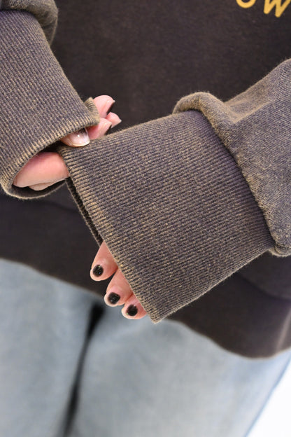 ネコ刺繍プリントトレーナー