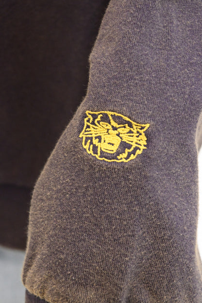 ネコ刺繍プリントトレーナー