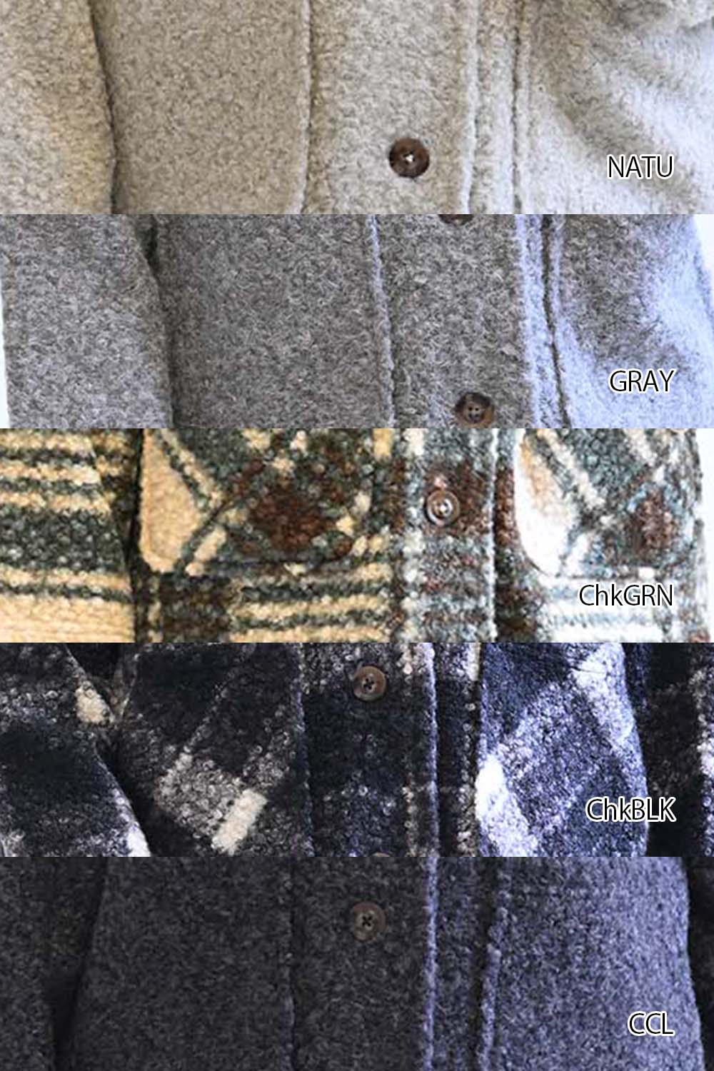 ≪SALE≫Wool-Like Crew Neck Coat