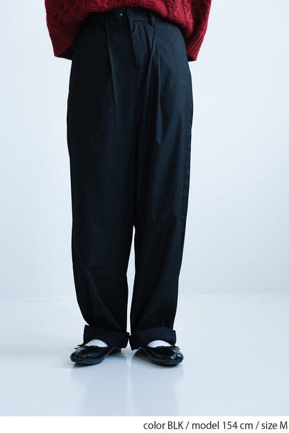 ≪SALE≫ハイウエストにもなる2WAYタックパンツ