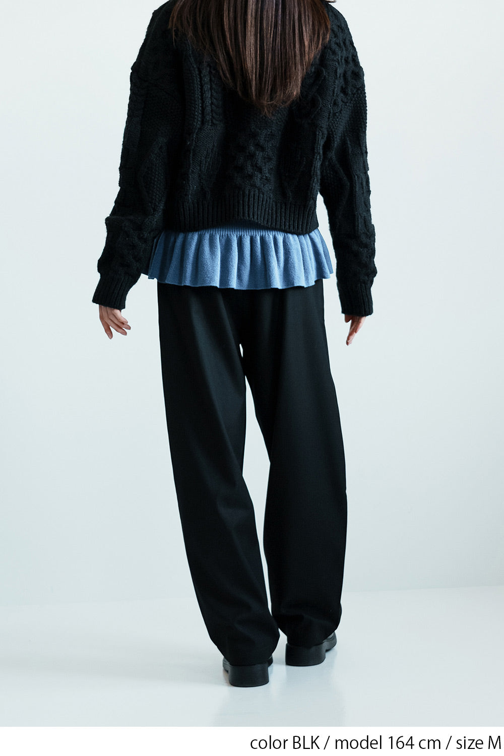 ≪SALE≫ハイウエストにもなる2WAYタックパンツ