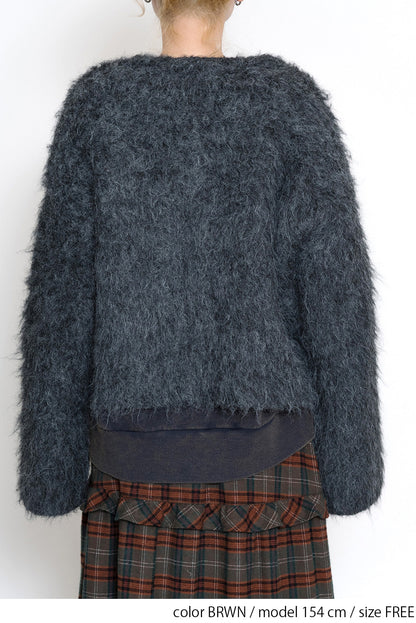 ≪SALE≫ Shaggy Knit Cardigan