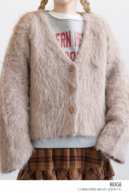 ≪SALE≫ Shaggy Knit Cardigan