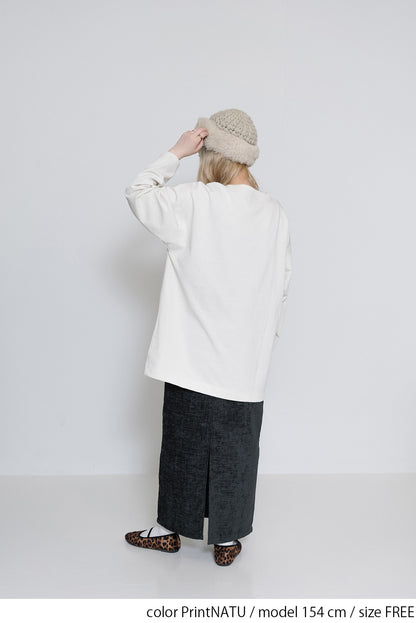 ≪SALE≫ Flower Print Long Tee