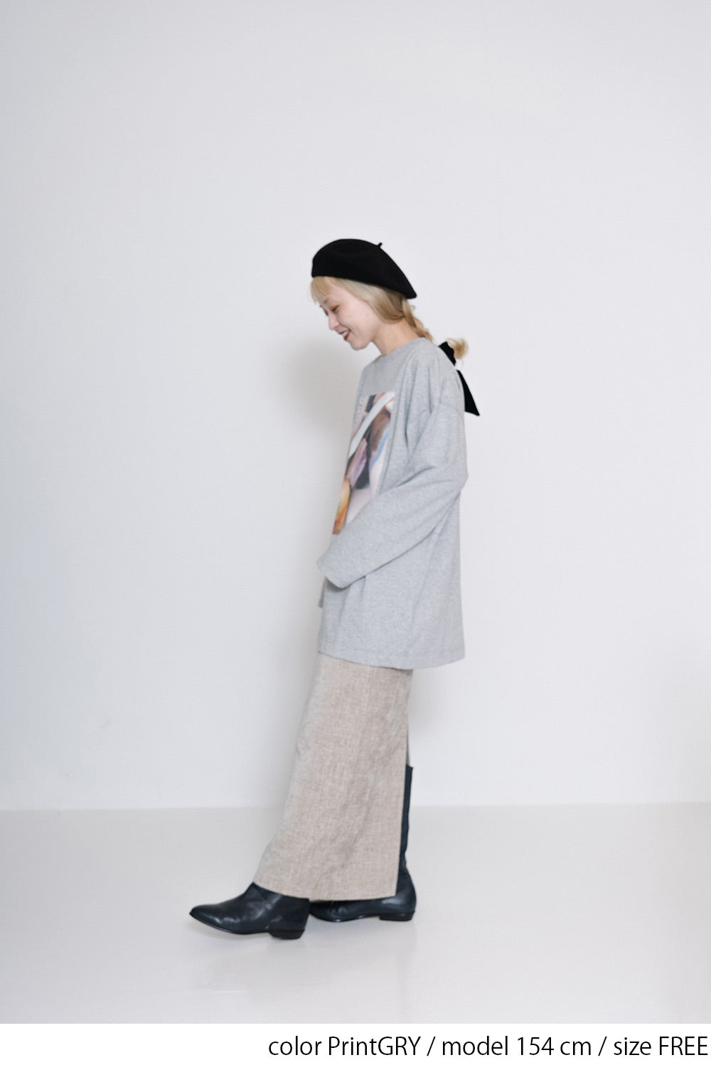 ≪SALE≫ Flower Print Long Tee