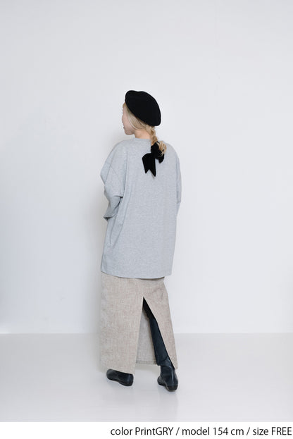 ≪SALE≫ Flower Print Long Tee