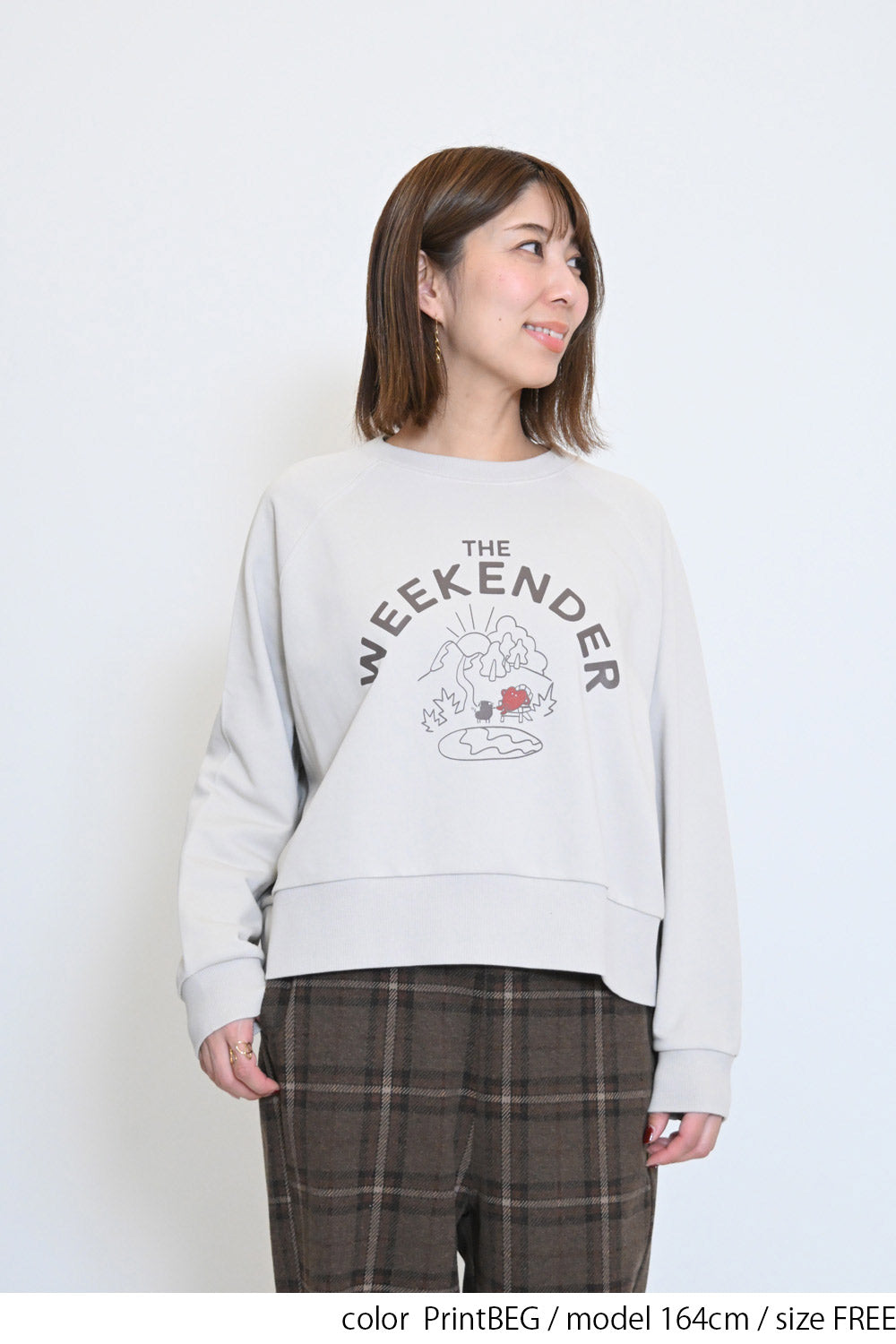 ハトマっちWEEKENDER裏毛トレーナー