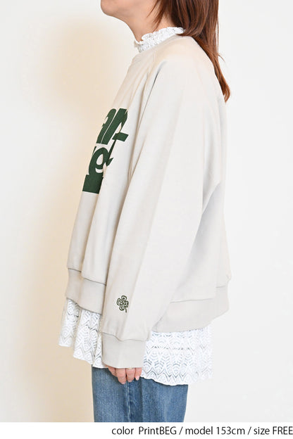 ≪SALE≫ Big Logo & Clover Pullover