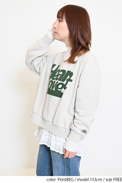 ≪SALE≫ Big Logo & Clover Pullover