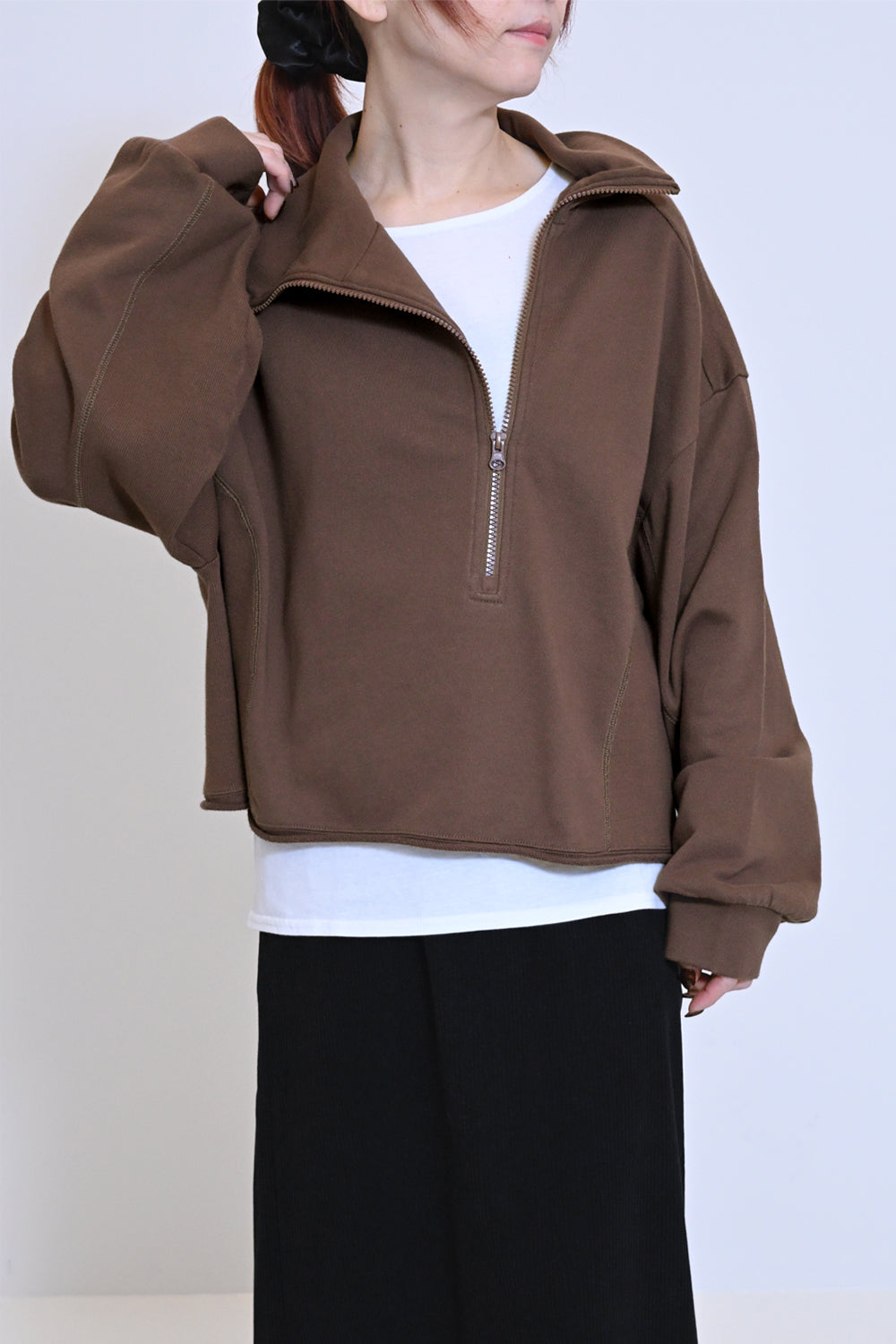 ≪SALE≫ Turtleneck Zip Pullover