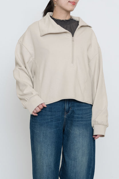 ≪SALE≫ Turtleneck Zip Pullover