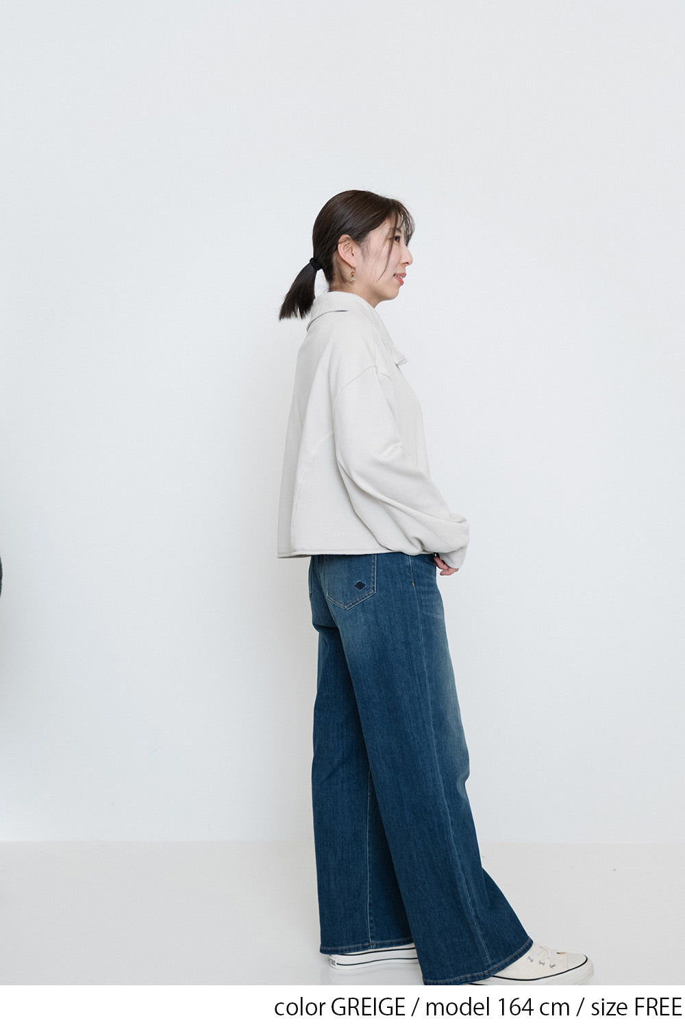 ≪SALE≫ Turtleneck Zip Pullover