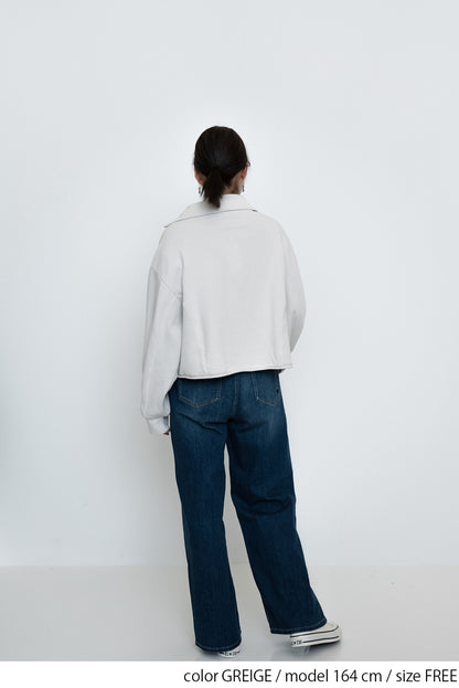 ≪SALE≫ Turtleneck Zip Pullover